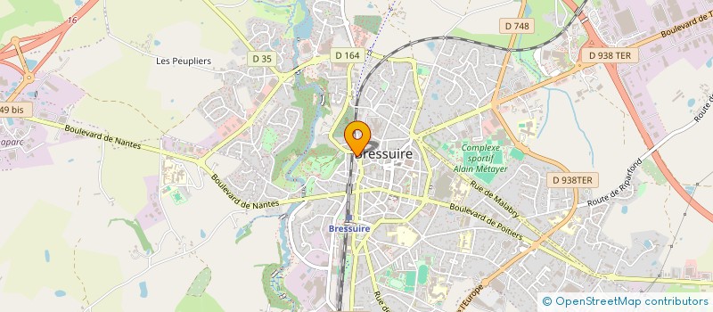 localisation de l'entreprise SCI GAMBETTA  BRESSUIRE