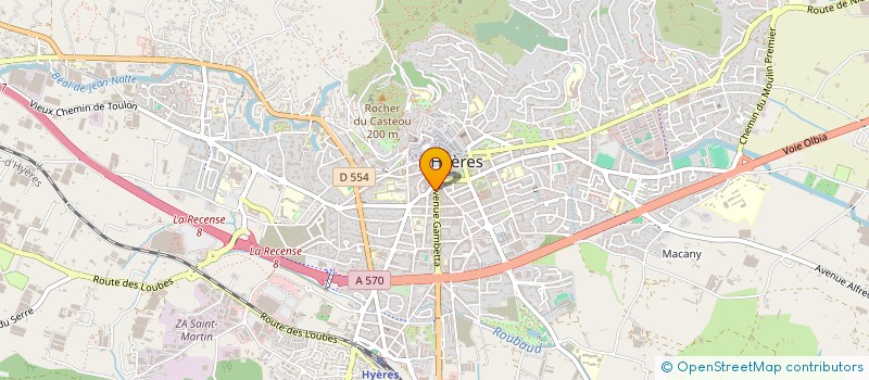 localisation de l'entreprise SCI GAMBETTA  TOULON