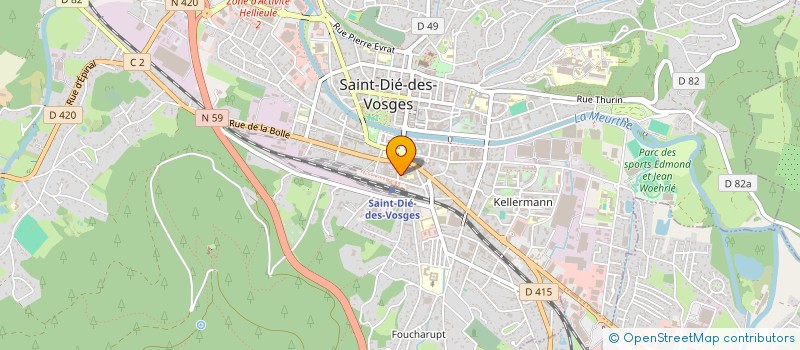 localisation de l'entreprise SCI GAMBETTA à SAINT-DIE-DES-VOSGES