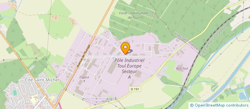 localisation de l'entreprise SCI GAMBETTA  TOUL