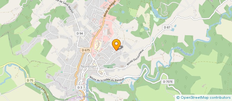 localisation de l'entreprise SCI GAMBETTA  NONTRON