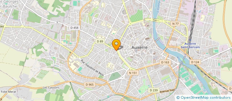 localisation de l'entreprise SCI GAMBETTA 5 à AUXERRE