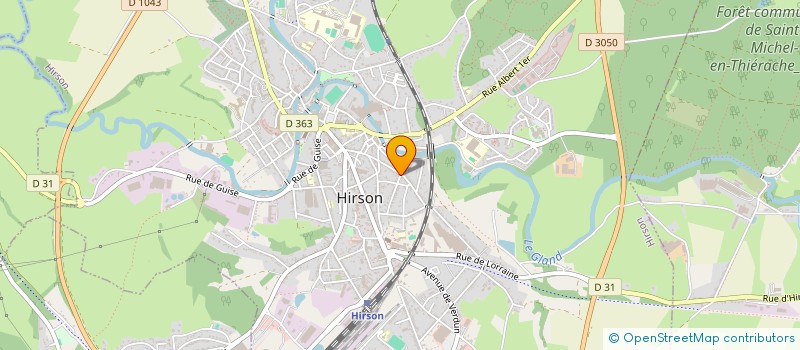 localisation de l'entreprise SCI GAMBETTA  HIRSON