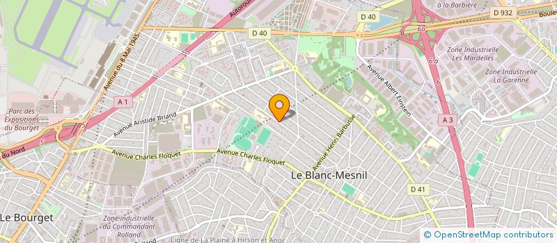 localisation de l'entreprise SCI GAMBETTA à LE BLANC-MESNIL