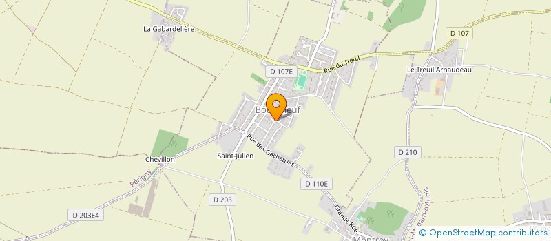 localisation de l'entreprise SCI GAMBETTA  BOURGNEUF