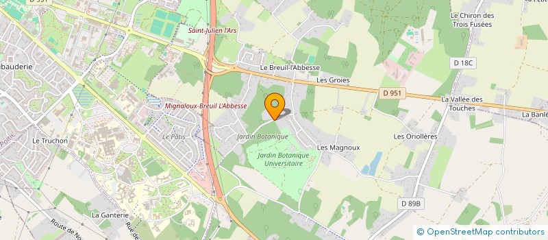 localisation de l'entreprise SCI GAMBETTA  MIGNALOUX-BEAUVOIR