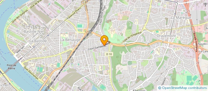 localisation de l'entreprise SCI GAMBETTA  CENON