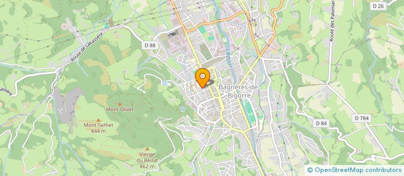 localisation de l'entreprise SCI GAMBETTA  BAGNERES-DE-BIGORRE