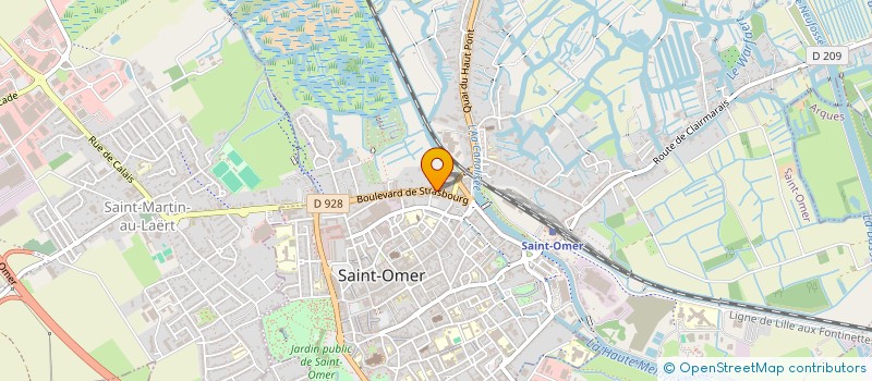 localisation de l'entreprise SCI GAMBETTA  SAINT-OMER