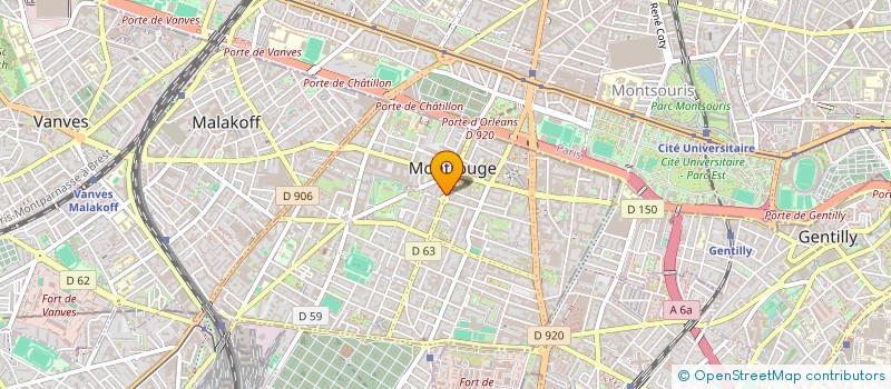 localisation de l'entreprise SCI GAMBETTA  MONTROUGE