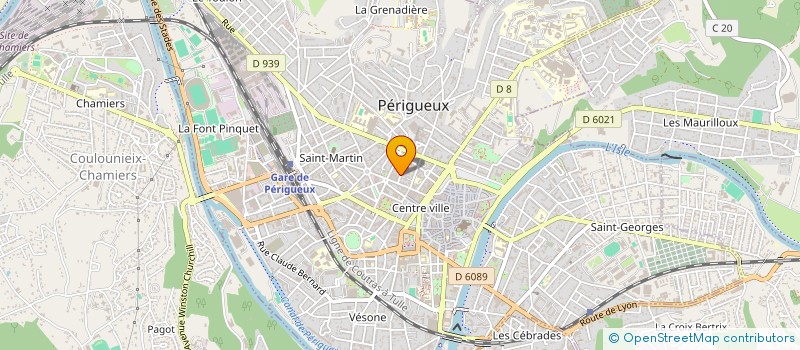 localisation de l'entreprise SCI GAMBETTA BODIN à PERIGUEUX