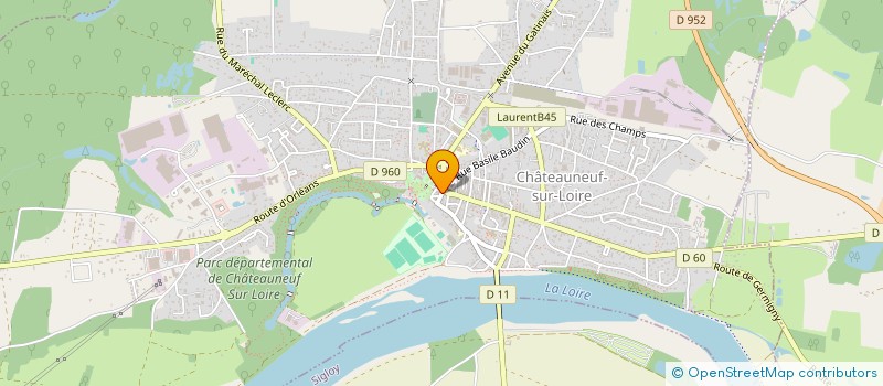 localisation de l'entreprise SCI GAMBETTA DOUVES à CHATEAUNEUF-SUR-LOIRE