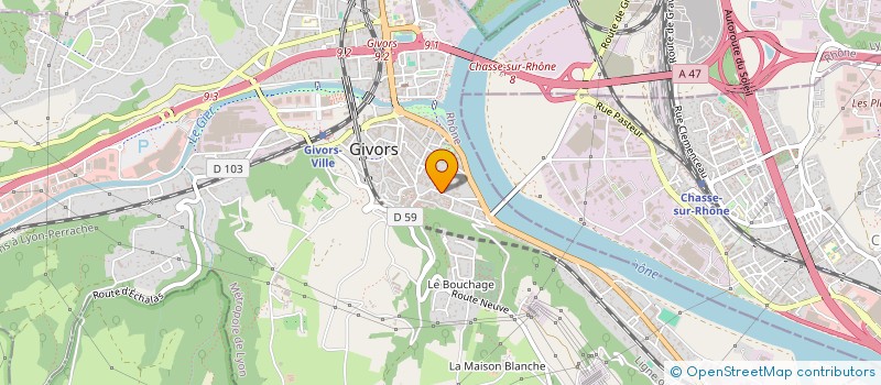 localisation de l'entreprise SCI GAMBETTA GIVORS  GIVORS