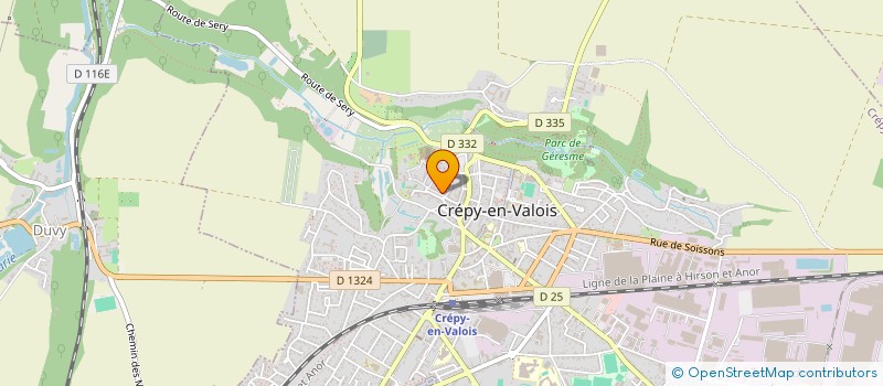 localisation de l'entreprise SCI GAMBETTA - HENRI IV  CREPY-EN-VALOIS