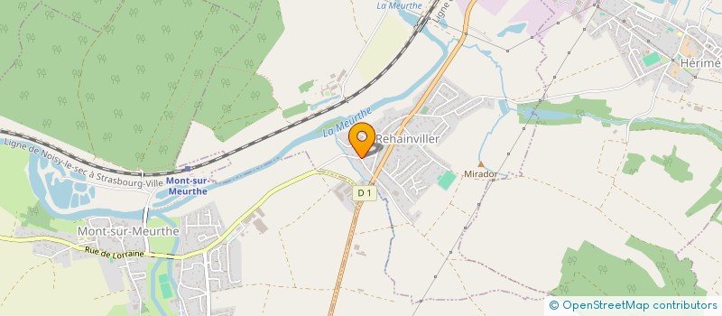 localisation de l'entreprise SCI GAMBETTA PRIMOT  LUNEVILLE