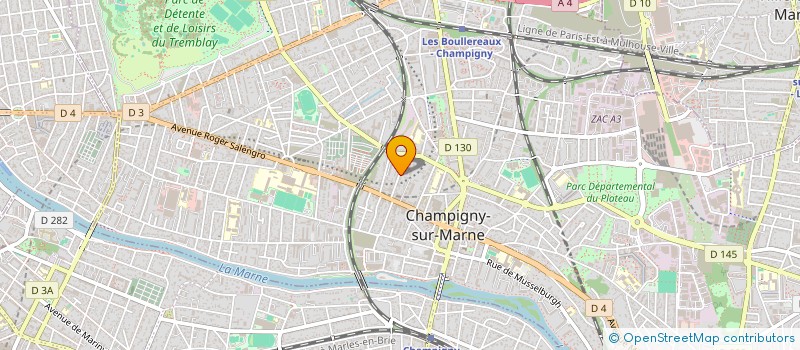 localisation de l'entreprise SCI GAMBLIN HINARD à CHAMPIGNY-SUR-MARNE