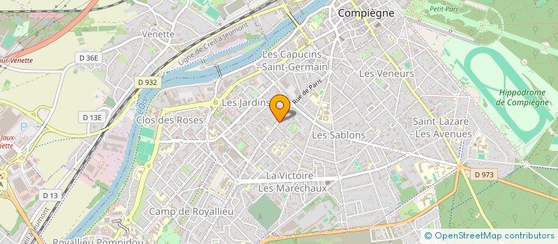 localisation de l'entreprise SCI GAMBON-ARLIE  COMPIEGNE