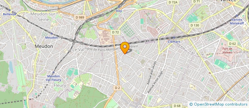 localisation de l'entreprise SCI GAMBRINUS à CLAMART