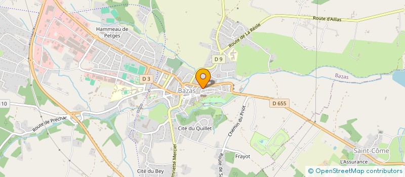 localisation de l'entreprise SCI GAMBRINUS  BAZAS