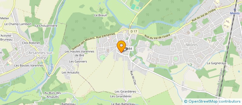 localisation de l'entreprise SCI GAMCD  MONTS