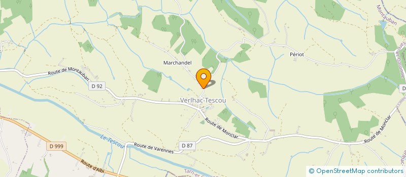 localisation de l'entreprise SCI GAME  VERLHAC-TESCOU