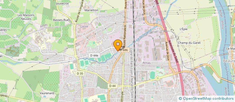 localisation de l'entreprise SCI GAMENTORE  GLEIZE