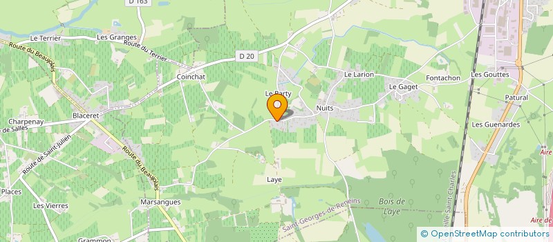 localisation de l'entreprise SCI GAMES IMMO LYON  SAINT-GEORGES-DE-RENEINS