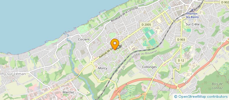 localisation de l'entreprise SCI GAMH à THONON-LES-BAINS