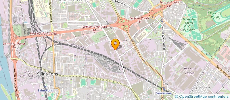 localisation de l'entreprise SCI GAMI  VENISSIEUX