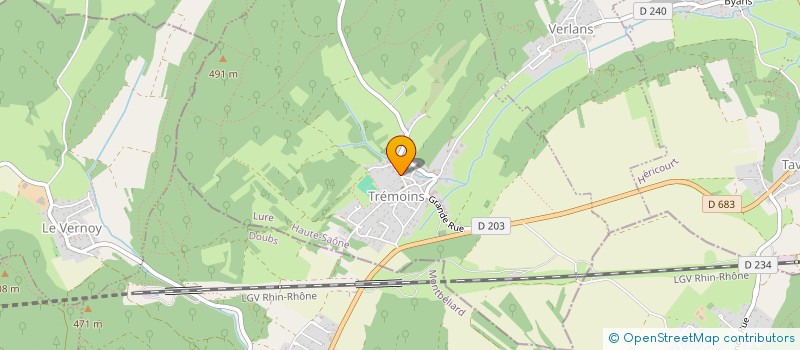 localisation de l'entreprise SCI GAMI  TREMOINS