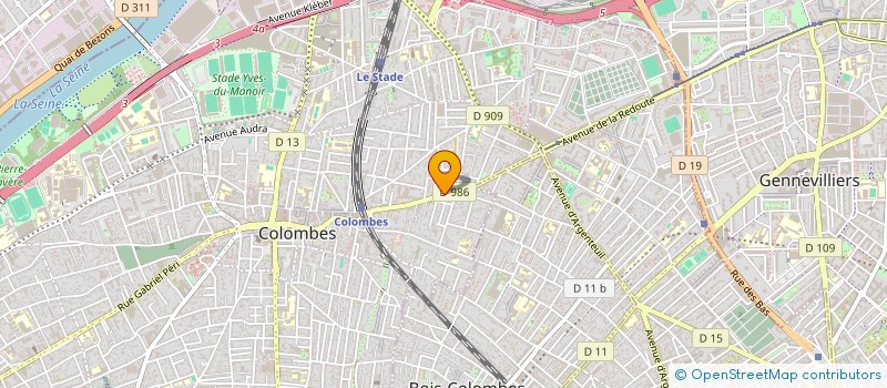 localisation de l'entreprise SCI GAMIN à COLOMBES