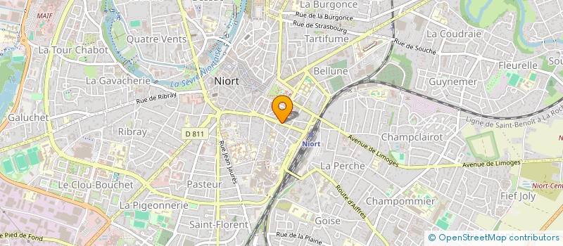 localisation de l'entreprise SCI GAMINVEST  NIORT