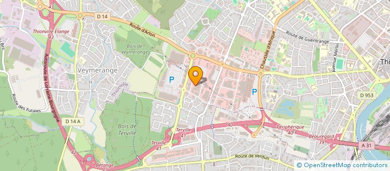 localisation de l'entreprise SCI GAMM  TERVILLE