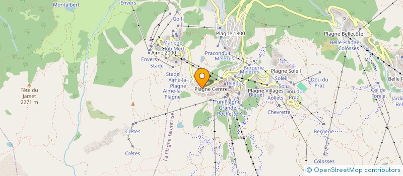 localisation de l'entreprise SCI GAMM  LA PLAGNE TARENTAISE