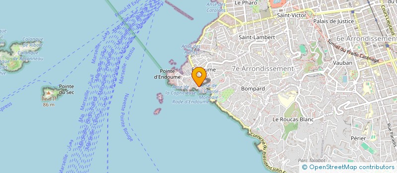 localisation de l'entreprise SCI GAMMA à MARSEILLE 7