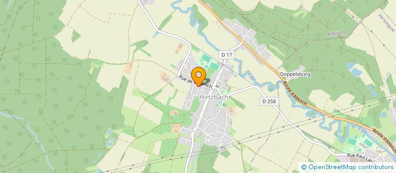 localisation de l'entreprise SCI GAMMA  HIRTZBACH