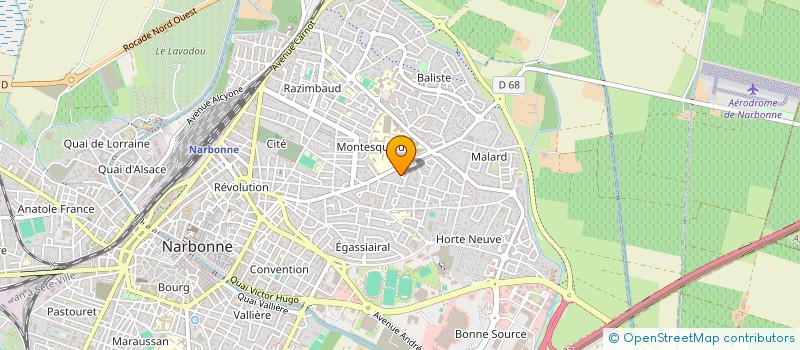 localisation de l'entreprise SCI GAMMA  NARBONNE