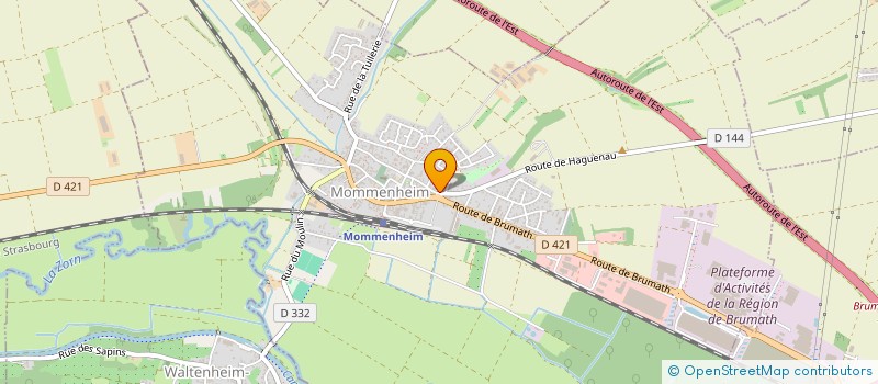 localisation de l'entreprise SCI GAMOS  MOMMENHEIM