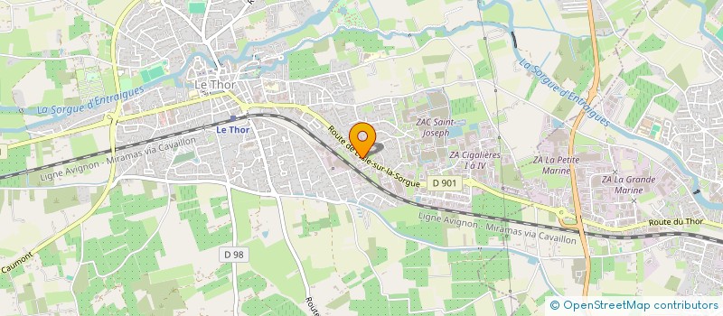 localisation de l'entreprise SCI GAMS FAMILYS  LE THOR