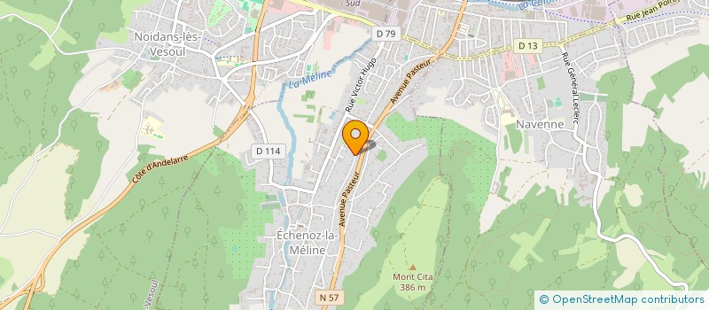 localisation de l'entreprise SCI GAMY à ECHENOZ-LA-MELINE