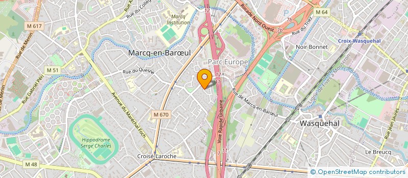 localisation de l'entreprise SCI GANDIOSE  MARCQ-EN-BARUL