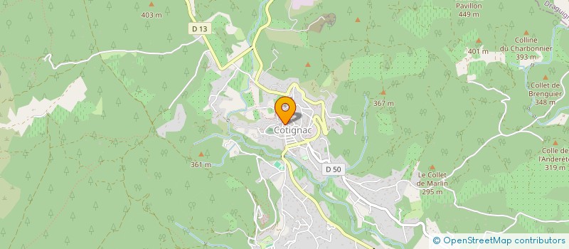 localisation de l'entreprise SCI GANDOLFI  COTIGNAC