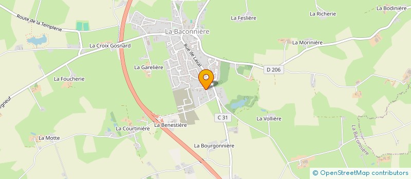 localisation de l'entreprise SCI GANDON  LA BACONNIERE