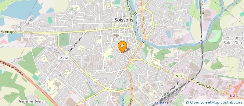 localisation de l'entreprise SCI GANDON à SOISSONS