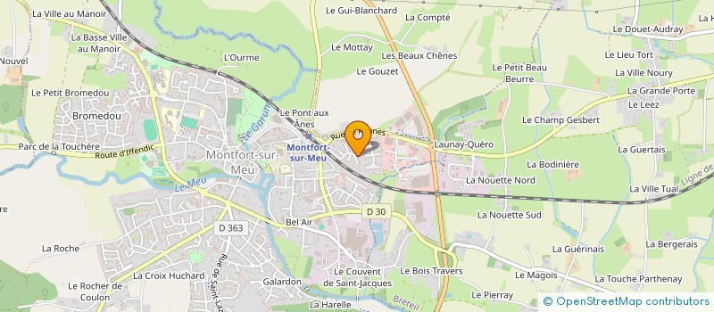 localisation de l'entreprise SCI GANDON  MONTFORT-SUR-MEU