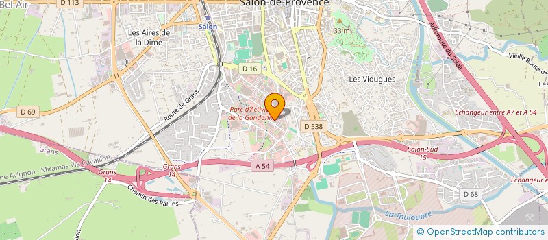 localisation de l'entreprise SCI GANDONNE CENTER  SALON-DE-PROVENCE