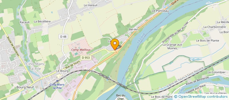 localisation de l'entreprise SCI GANECK  CINQ-MARS-LA-PILE