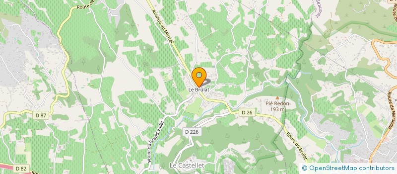 localisation de l'entreprise SCI GANEOU  LE CASTELLET