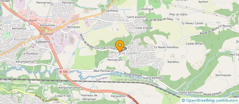 localisation de l'entreprise SCI GANESH  ERGUE-GABERIC