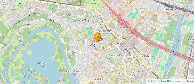 localisation de l'entreprise SCI GANESHA 14  CERGY